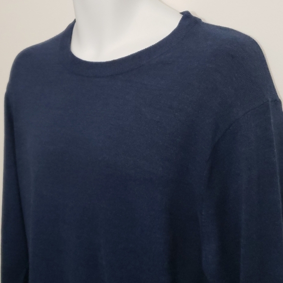 Old Navy Crew Neck Blue Preppy Layer Fall Winter Cozy Sweater - Men's - Picture 3 of 6
